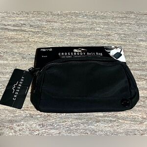 NWT Primo Black Water Repellent Crossbody Belt Bag